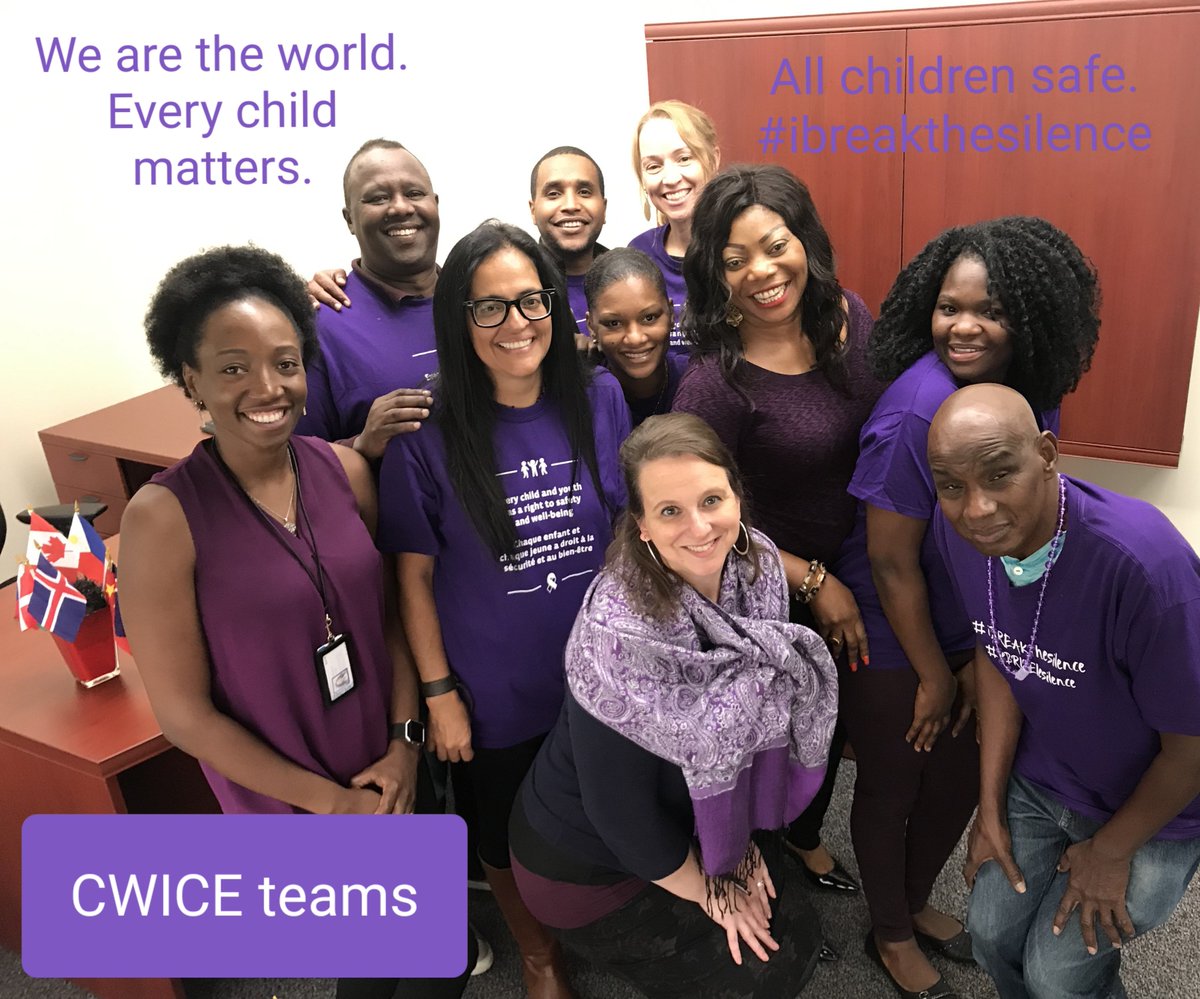 PeelCAS's tweet photo. We are running an internal #DPD2019 contest with our staff. Help us elect a #IBREAKthesilence winner by liking and retweeting your favorite pictures. Our first entry comes to us from the Child Welfare Immigration Centre of Excellence team. Looking good guys!! #CWICE https://t.co/z1KNzIEMa0