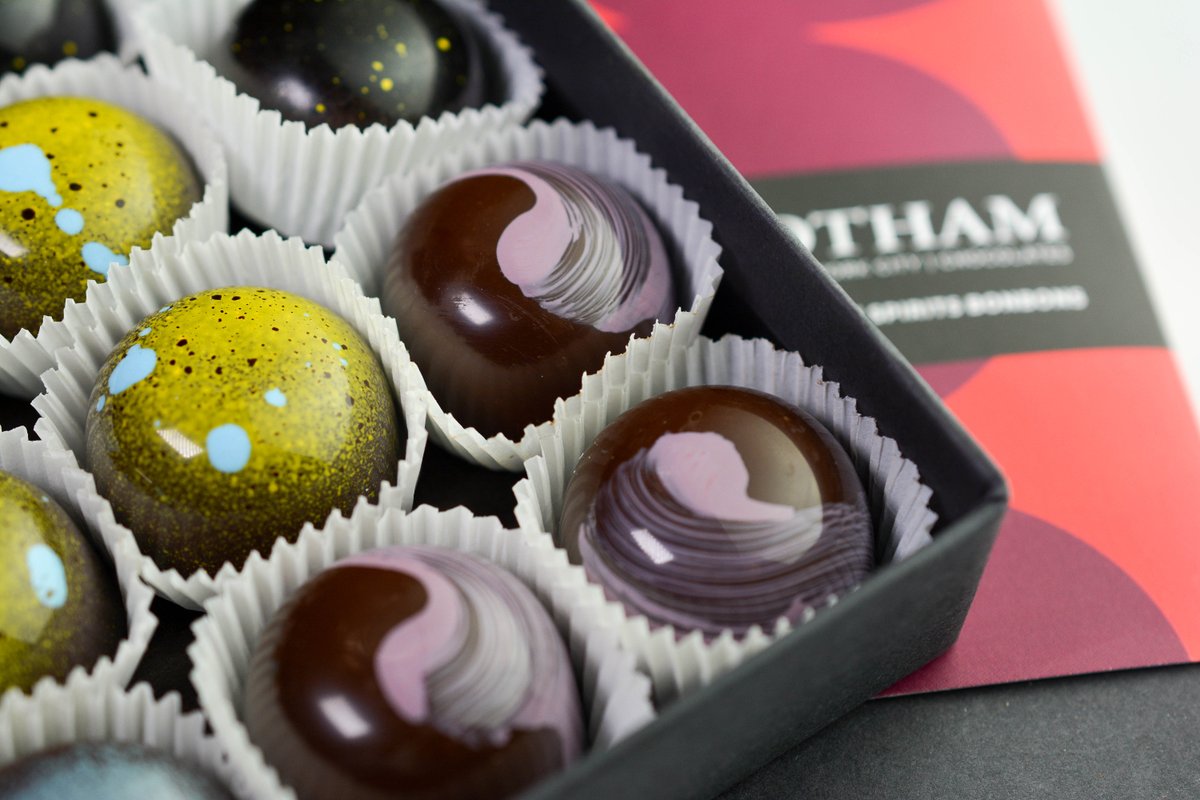 gothamchocolate's tweet photo. Putting the finishing touches on the 2019 Holiday Spirits Collection. Just you wait! https://t.co/pCDVI0mYol