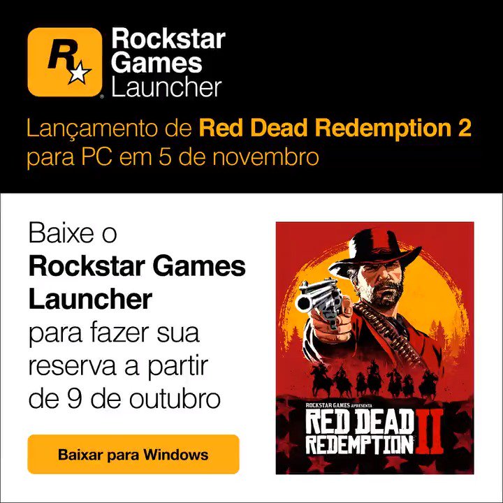 Lançamento de Red Dead Redemption 2 para PC em 5 de novembro - Rockstar  Games