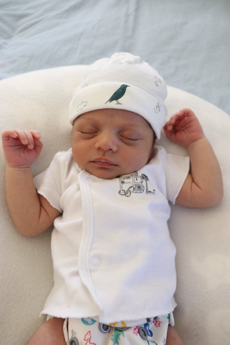 TheEBLProject's tweet photo. EBL would like to welcome it's newest fan... little baby Nora! Congratulations to EBL Project Manager, Martin Kastner, and his partner Melissa Gabriel, on the newest addition to their family. Adorable Sali hat and EBL shirt. Photo credit: Mildred Gabriel. https://t.co/zWAERXvcjJ