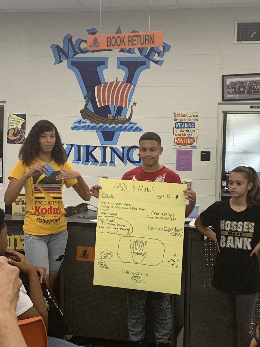 hcpsnfte's tweet photo. Pitch presentations in progress! Fantastic ideas from all of our students! @HCPSCTAE https://t.co/RPGggqgX2l