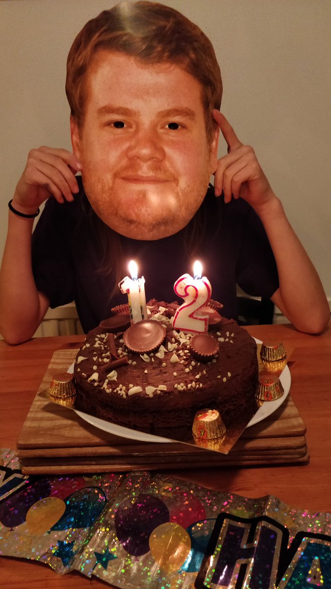 TaskTakerVA's tweet photo. @JKCorden Got this mask for my daughter's 12th birthday present, she said best present EVER! Could have stopped there with the gifts. https://t.co/WviBKuVcE5