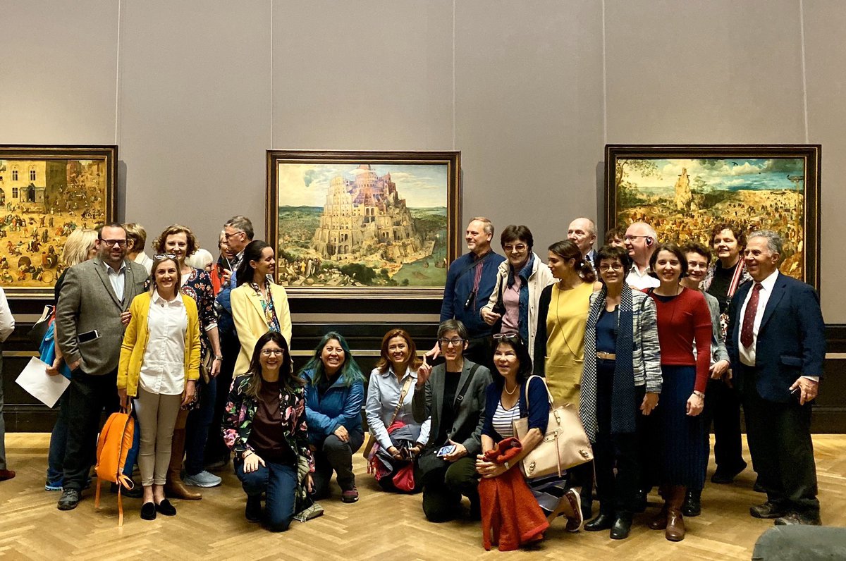 About this morning!
@fit_ift delegates at the Kunsthistorisches Museum. #TowerofBabel #fiteurope_vienna19 #universitas65