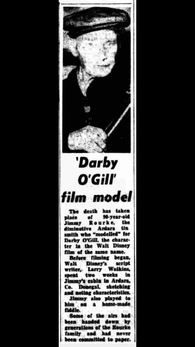 Just one week to go until the #WarpAndWeft2019 :60 years of #DarbyOGill &amp; the <a href="/ardaratown/">Ardara</a> connection. Join us on the 11th for an exhibition in the Heritage Centre celebrating Jimmy O’Dea, Larry Watkin &amp; Wee Paddy McGill
#heritage #exhibition #culture #ardara #donegal #darbyogill
