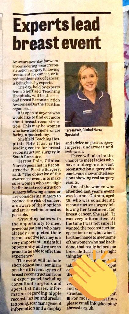 DrVFung's tweet photo. Our amazing #BreastReconstruction nurse specialist - 👏🏼👏🏼👏🏼😍😍😍 (and one of our amazing patients)
#plasticsurgery #BreastCancerAwareness #breastsurgery #BRA2019 https://t.co/7YWtMY4Pny