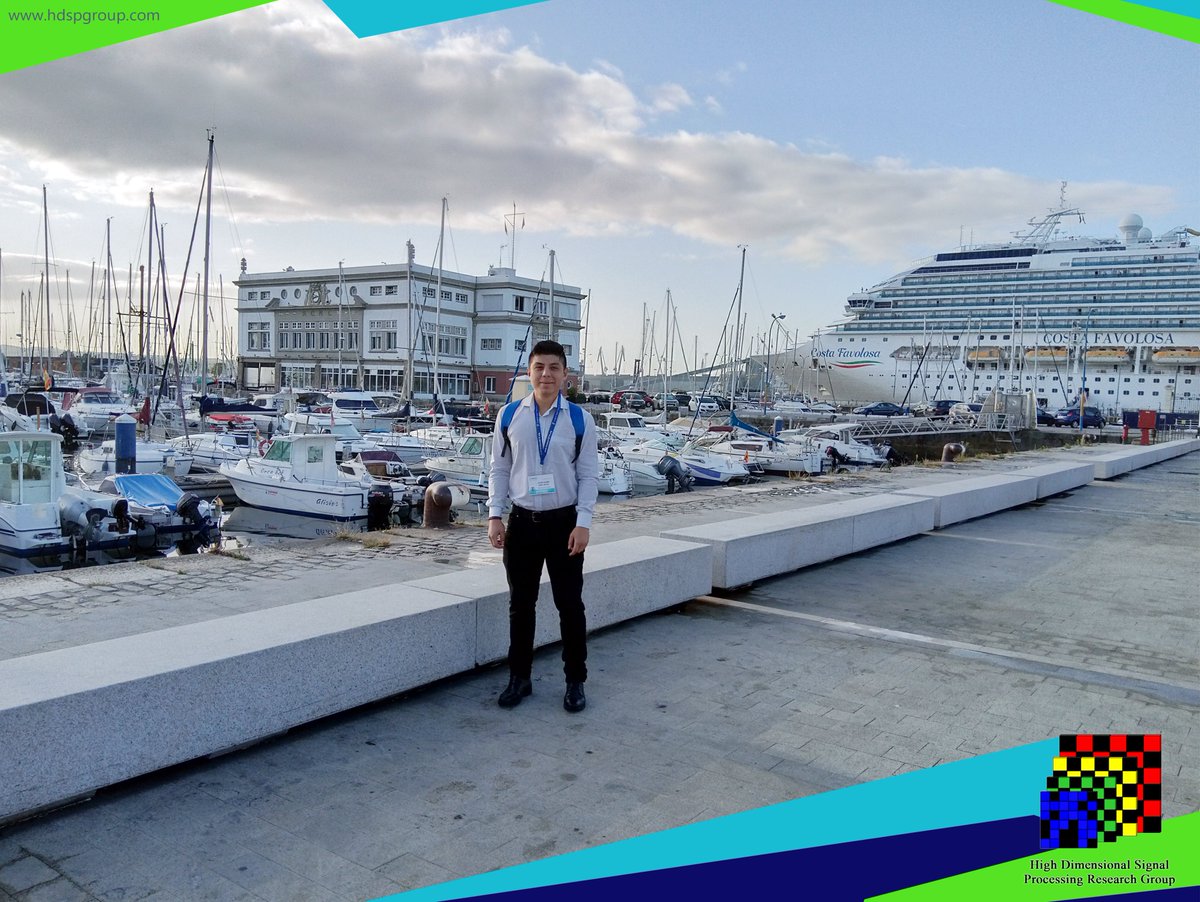 HDSPgroup's tweet photo. El estudiante de MSc. en Matemática Aplicada, Kevin Arias, fue ponente de "Hyperspectral and Multispectral Image Fusion Based on a Non-locally Centralized Sparse Model and Adaptive Spatial-Spectral Dictionaries" en 27th EUSIPCO 2019. La Coruña, España. #OrgulloHDSP https://t.co/a2yY8BTmPv