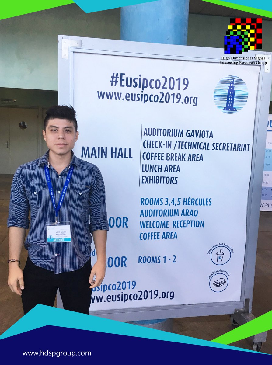 HDSPgroup's tweet photo. El estudiante de MSc. en Matemática Aplicada, Kevin Arias, fue ponente de "Hyperspectral and Multispectral Image Fusion Based on a Non-locally Centralized Sparse Model and Adaptive Spatial-Spectral Dictionaries" en 27th EUSIPCO 2019. La Coruña, España. #OrgulloHDSP https://t.co/a2yY8BTmPv