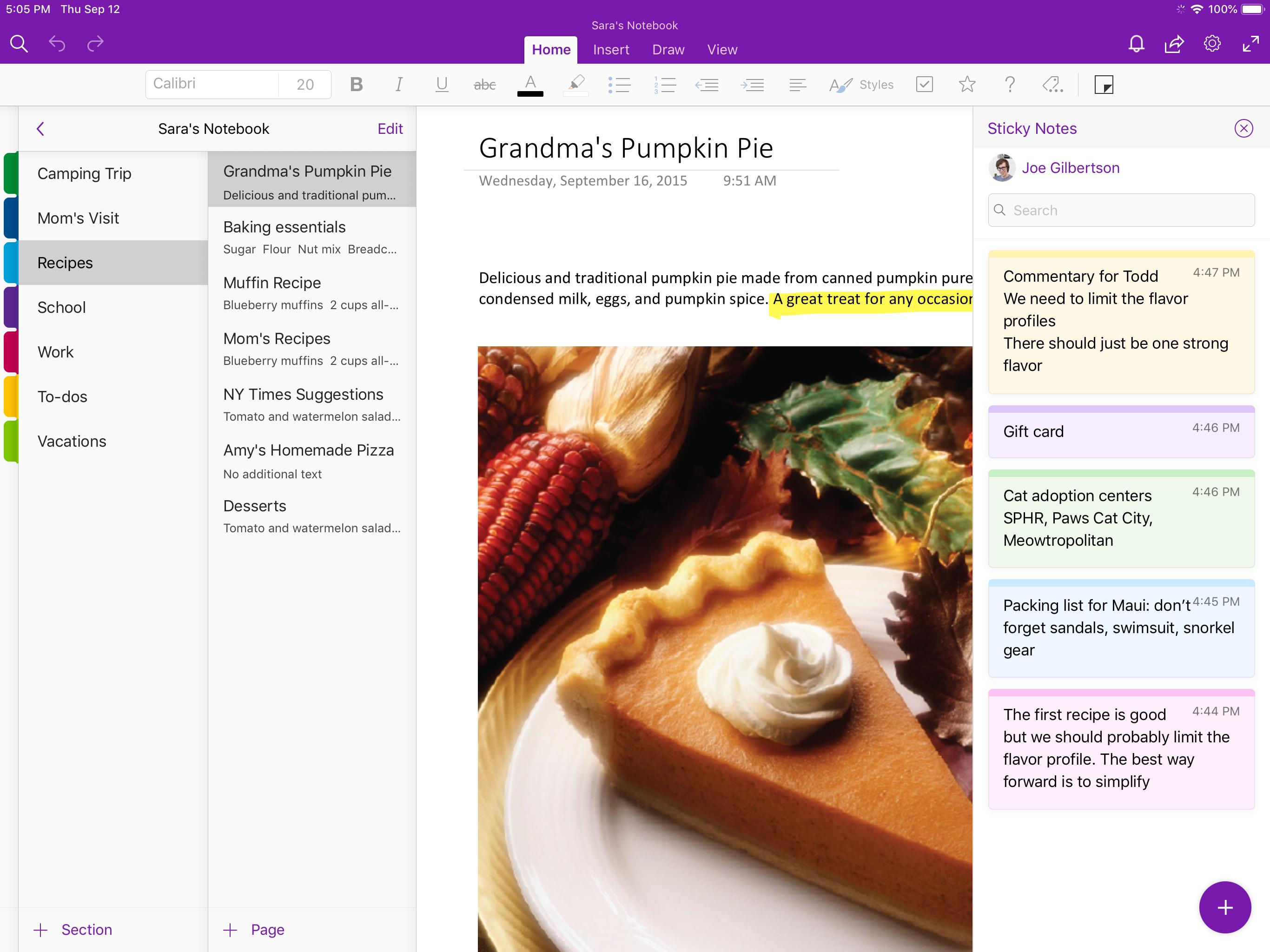 Sticky Notes on Twitter: Notes now rolled out to everyone for OneNote iPad! What are you going to do with Notes in @msonenote?" / Twitter