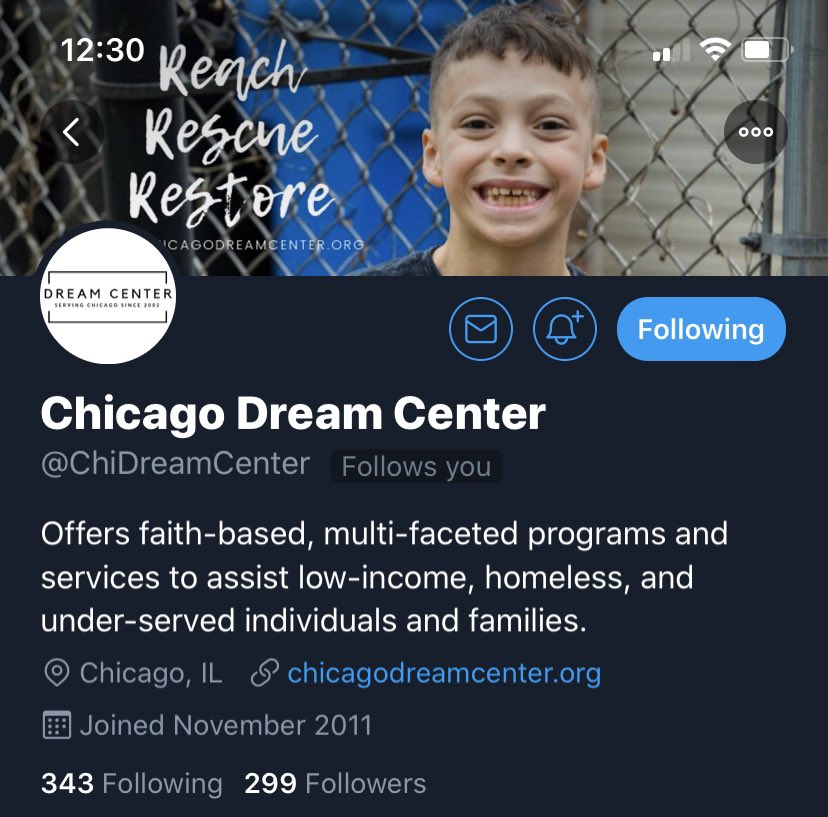 Bridge2LifeCDC's tweet image. Bridge2Life is merging Twitter accounts with @ChiDreamCenter
Our goal is to create unity within the organization and to streamline everything in one account. GO FOLLOW OUR NEW PAGE @ChiDreamCenter