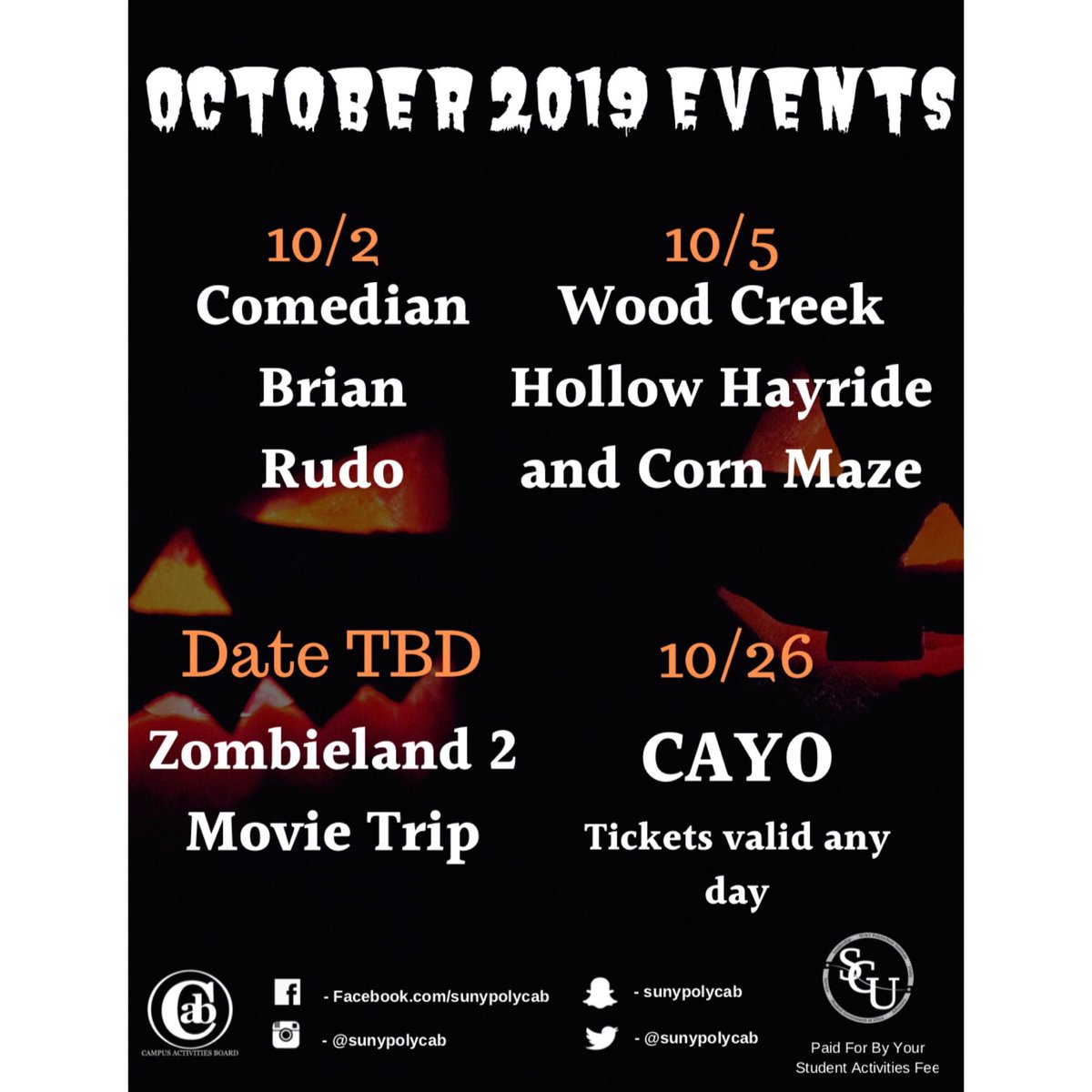 Hope everyone enjoys the Haunted hayride and corn maze this weekend!