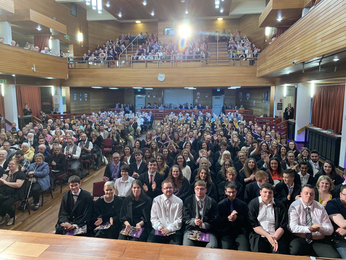 DP40days's tweet photo. #MCGraduation My favourite day of the year. @elgintownhall full to the rafters for the second @MorayCollege graduation of the day. Not that I asked them to keep clapping while I took the pic! https://t.co/aajaJtG3m7