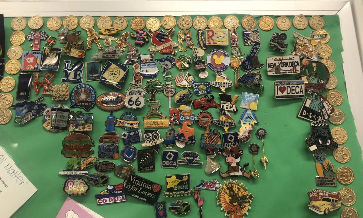 It’s an amazing feeling when <a href="/pobjfk_deca/">Plainview - Old Bethpage DECA</a> alum contact me to fill me in on where their life has taken them...and drop off their <a href="/DECAInc/">DECA Inc.</a> pins from 10 years ago! Thank you <a href="/msrenglander/">Ronni Englander</a> for the memories...the pins have been added to my collection <a href="/POBJFK/">POBJFKHS</a>