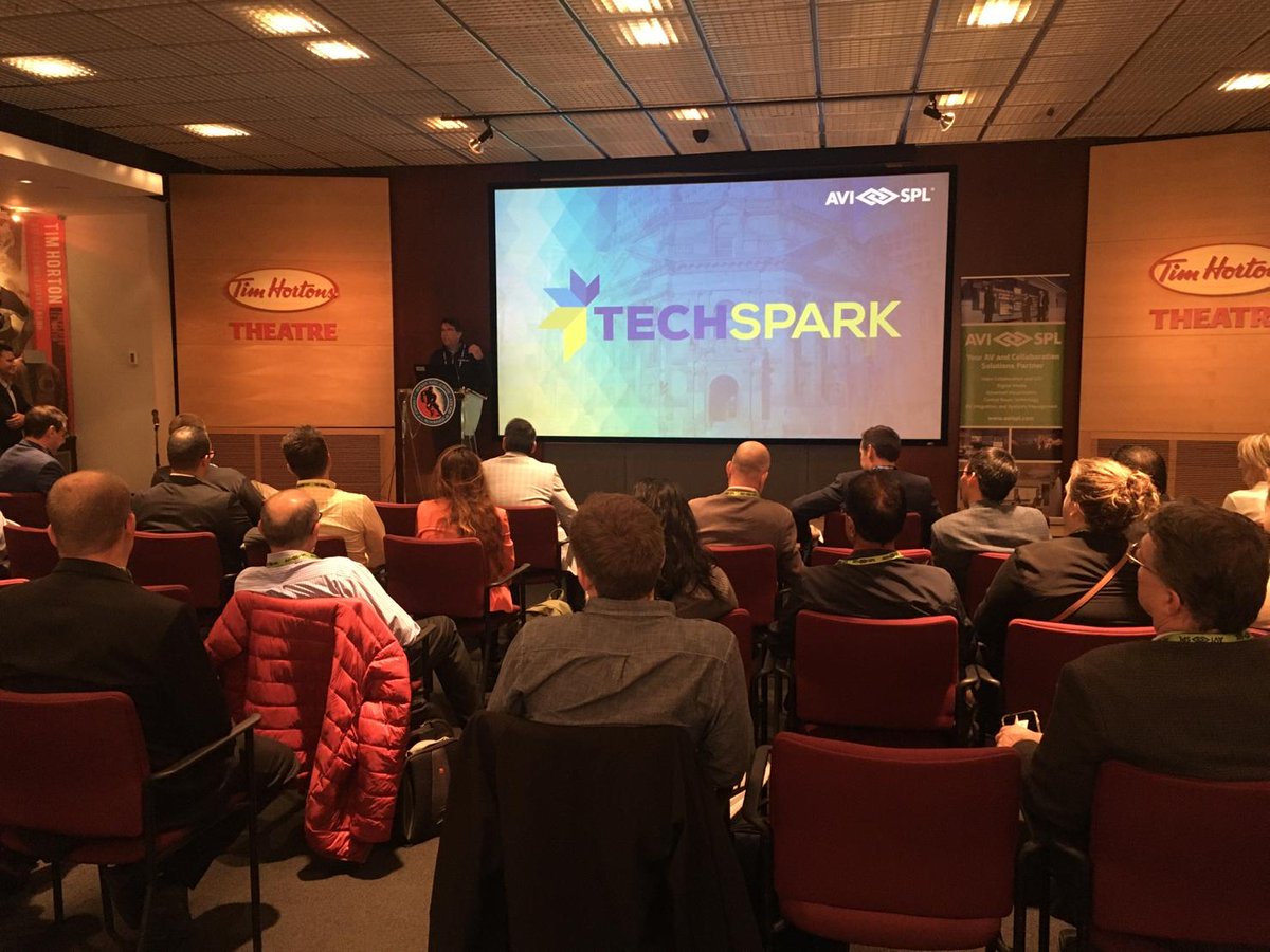 AVISPLCanada's tweet photo. Thank you to all who attended our #TechSpark19 event last night in Toronto! We had a great time networking and presenting solutions from AVI-SPL, @Biamp, @Harman, @NEC, and @shure. #avtweeps https://t.co/6xszzoaAH8