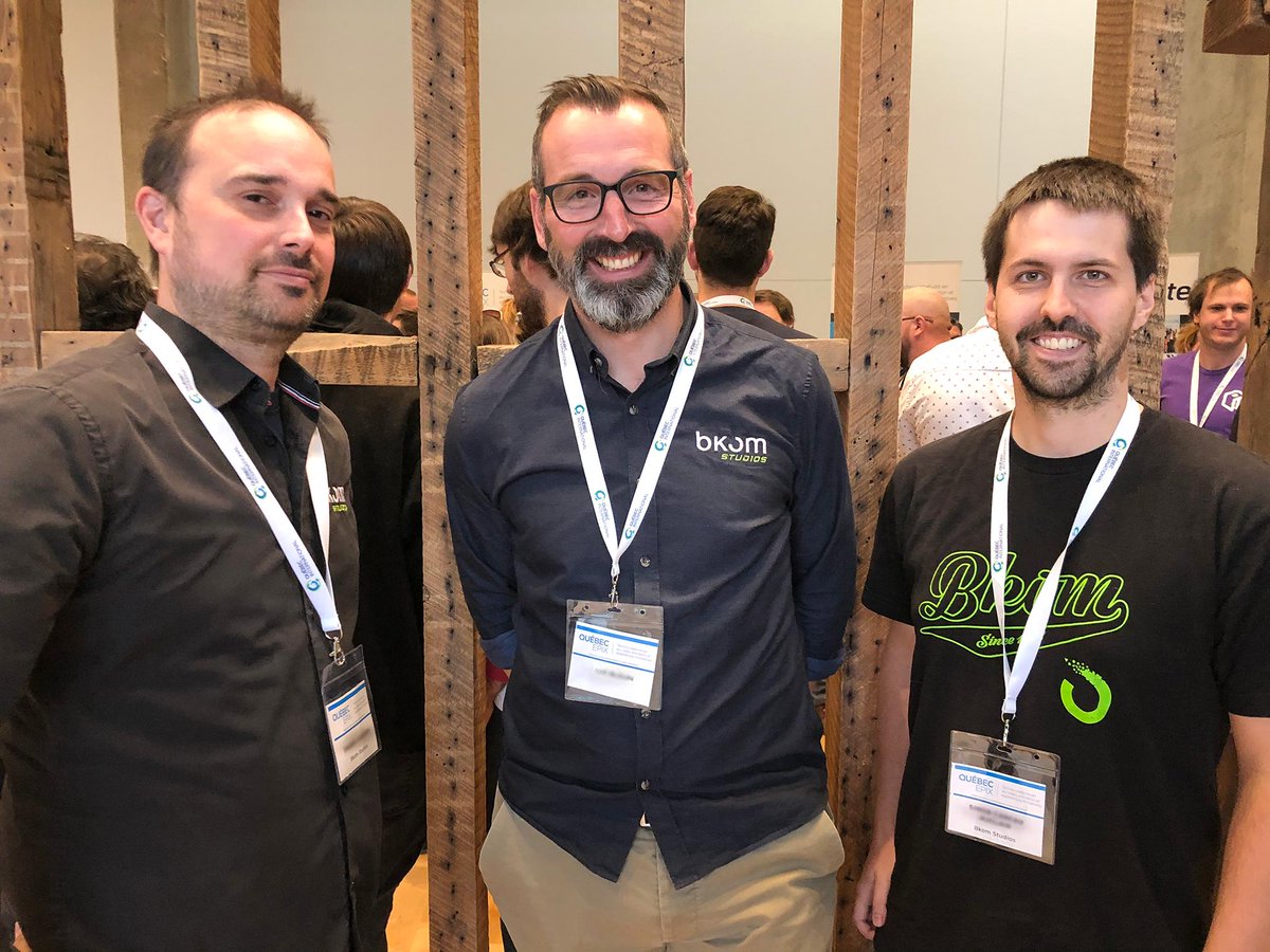 BkomStudios's tweet photo. #BKOMEvent | Yesterday evening, BKOM Studios had the opportunity to attend to the Quebec EPIX. The event brought together various major players of the video game industry and immersive experience within the Quebec City region. 🤩
#BKOMStudios #QuebecEpix #QuébecInternational https://t.co/Mj6cuOfPzU