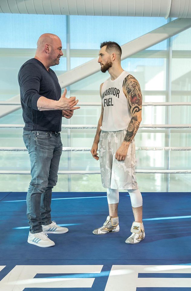 CCCBoxing's tweet photo. A wise person once said ‘patience is a form of action’ 💫

Just over a decade ago @UFC boss @danawhite told a young scrappy kid to ‘come back when you’re older’. 10 years later the Crippler @Crowley16LV did exactly that. 

Don’t give up your dreams ✨ #PTBO #UFC #Boxing https://t.co/Pu3JcfJZM4