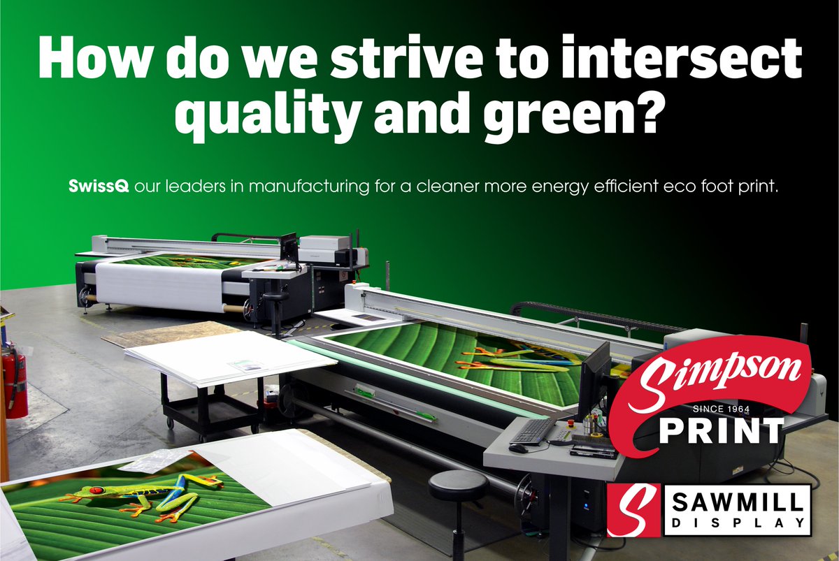 SimpsonPrint's tweet image. Sustainability and Environmental Awareness are key factors here at Simpsons. 

We will always continue to drive print innovation daily, while our processes, acquisitions, &amp;amp; partnerships help us lead the way to achieve a cleaner, more energy efficient eco-friendly footprint🌿