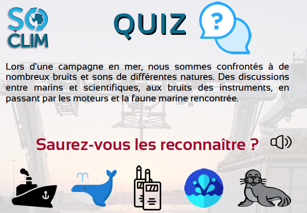 CultureOcean's tweet photo. .@FeteScience06 #FDS2019 - Quiz sonore sur le stand "campagne océanographique" #SOCLIM @monoceanetmoi. Testez vos connaissances les 05 et 06 Octobre à 14h30, 15h30 et 16h30, Auditorium Jules Barrois @IMEV_mer @Villefranche06. https://t.co/ahEhAXpj68