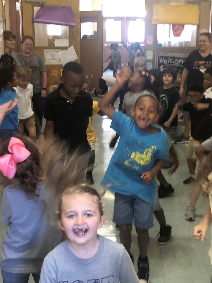 1st grade is rocking our first ever Atten-Dance.  🎶😃