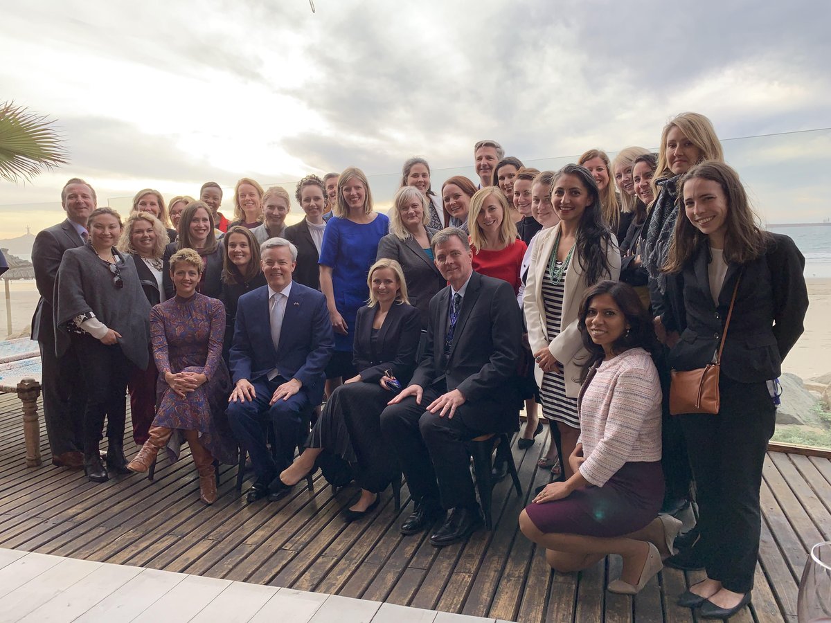 StateDept's tweet photo. Deputy Assistant to the President Kelly Ann Shaw is leading the U.S. Delegation to the #APEC Women &amp; Economy Forum in #Chile to advance women’s full participation in the economy #WGDP #APECMujer2019 @APECChile2019 https://t.co/iqLKmtZtoi
