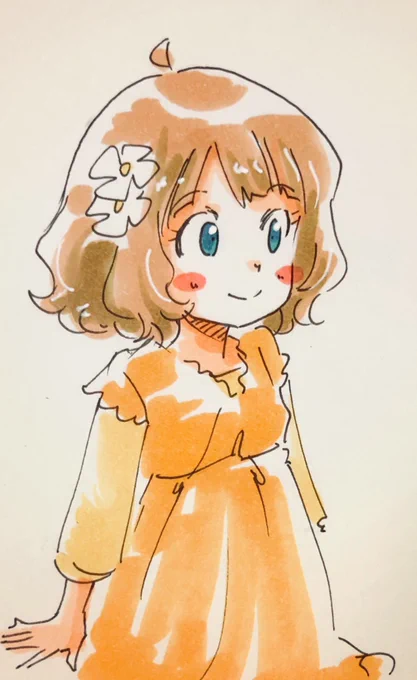 今日の桃子ちゃんセンパイ。のラクガキ。らくがき。 