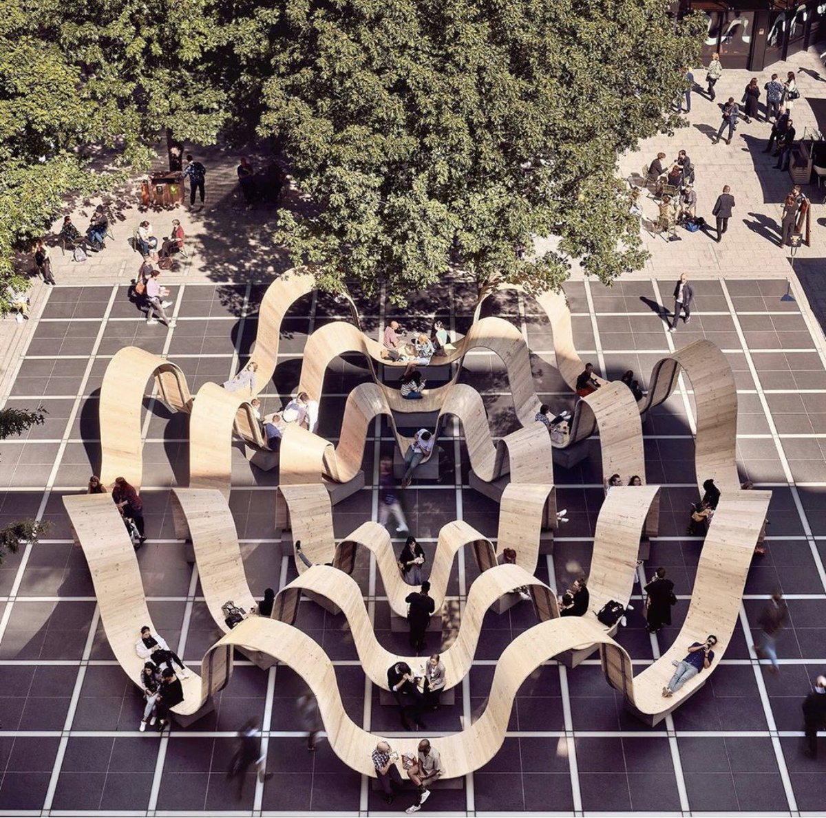 #PublicSpaces we 🖤: Please Be Seated by Paul Cocksedge. “It walks the line between a craft object and a design solution. It occupies the square without blocking it." Full post: instagram.com/p/B3NEjG9JwPE/…