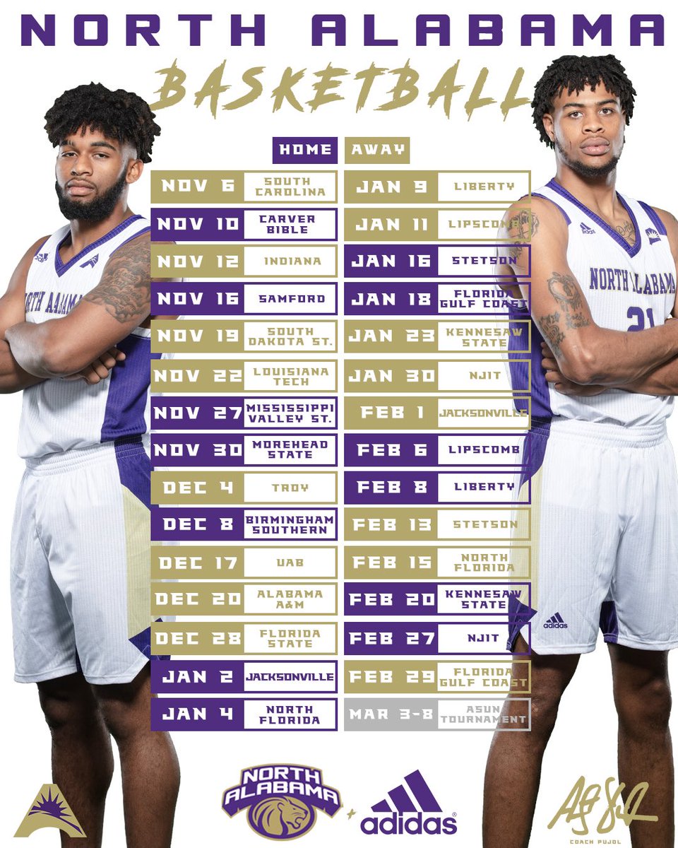 North alabama basketball roster hotsell