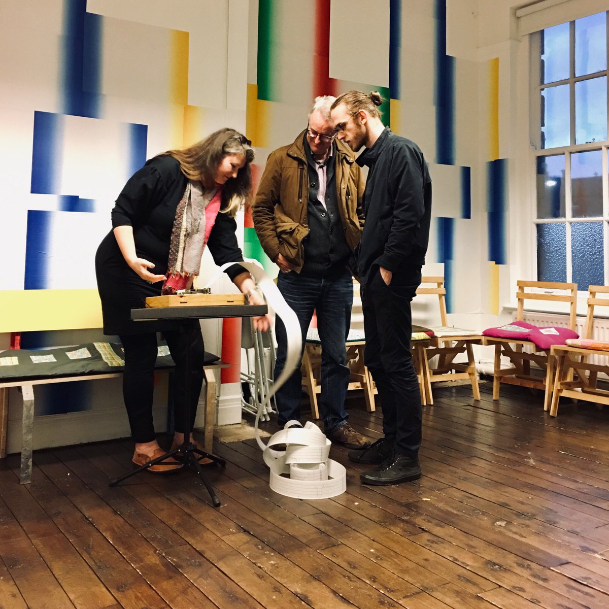 scheuregger's tweet image. Tonight I’m experimenting with Score: Mechanical Asynchronicity @Mansions_Future w/ Danica Maier. 4 record players, musicbox and saxophone. Experimentation and discovery through collaborating and doing, and engaging people in the process: that’s #WhyArtsMatter. @WhyArtsMatterUK