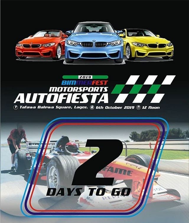workandplayng's tweet photo. In 2 days,@bmwclubnigeria will be hosting the Largest Motorsport event in Lagos at The Tafawa Balewa Square this Sunday!
Come and be part of the history!
#motorsport #bmwclubNigeria #AutoRally #autoevent https://t.co/uJp2UekwDc https://t.co/K8LccHzlNd
