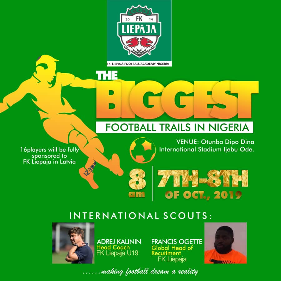 Team360fc's tweet photo. We will be participating in the Scouting Event which will be held in Otunba Dipo Dina stadium , Ijebu Ode .
We wish our boys best outing and good performance.
#WeAreWhoWeAre
#WeAreTeam360fc
#WeRaiseChampions
#TeamNoRelent https://t.co/trevOp7mBo