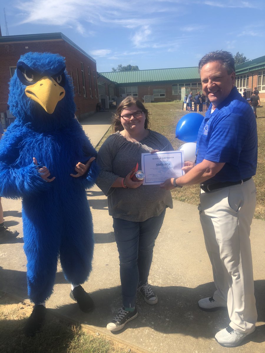 Hawk of the month: September Edition! #HawkStrong  @LaRueSuper <a href="/travisg6363/">Travis Gay</a> <a href="/high_larue/">LARUE COUNTY HIGH</a>