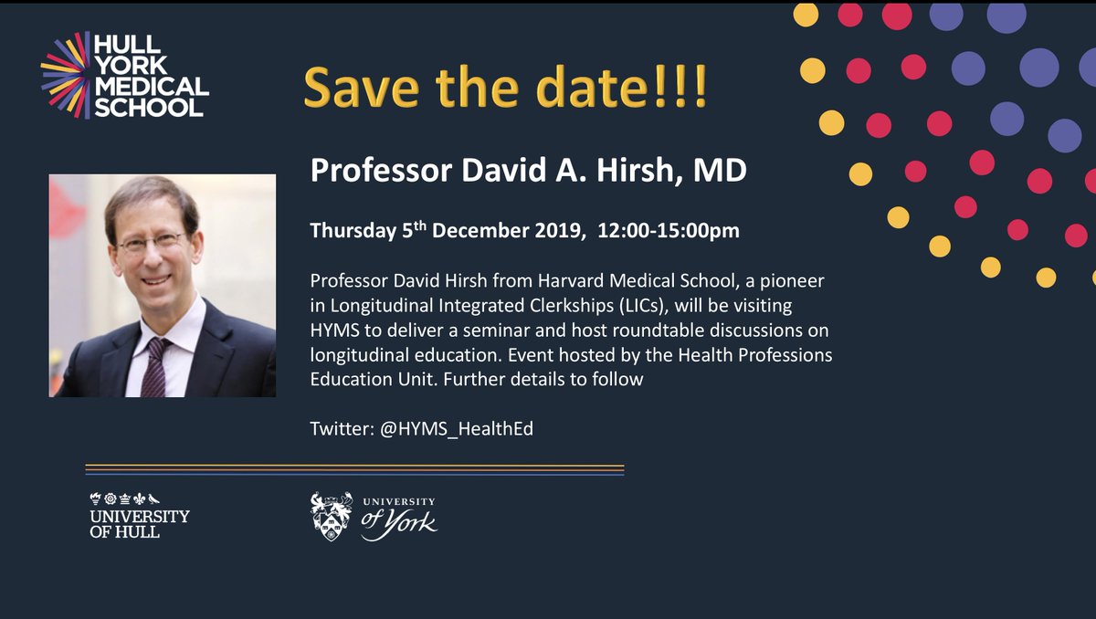 gabs_finn's tweet photo. Save the date!!! @HYMS_HealthEd are delighted to host Professor David Hirsh at our York campus. More details to follow... #LIC https://t.co/c3wSCAw7Xc