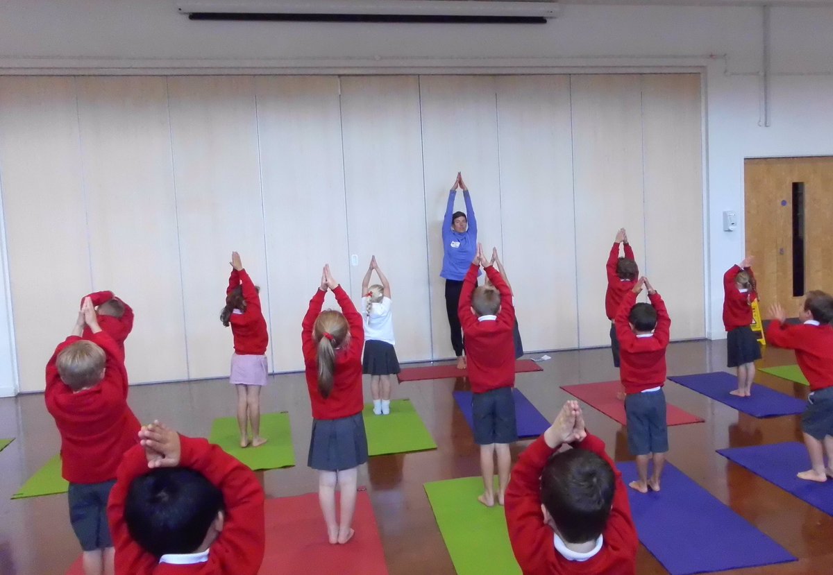 Our children have enjoyed some lovely activities this week including a yoga session with <a href="/zoneinyoga/">Hannah Juliano</a> #wellbeingweek