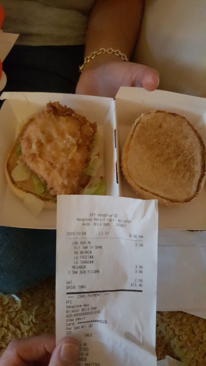 AshleyBrowne's tweet image. The disappointment after a tough week, get home with your @KFC_UKI to find out theyve put the wrong order in. #notower