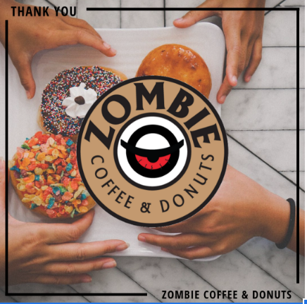 ADPRConnection's tweet photo. A special shoutout to one of our food sponsors, Zombie Coffee &amp; Donuts. Have you heard about the, “Zombie Give Back” program? They donated over $40,000 within the first year of the launch of their program. Pick up a treat at #adprconnection this year. #discoveryourdrive https://t.co/n0n6Gcct9c