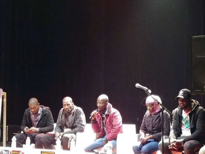 gilets_noirs's tweet photo. "nous notre combat c'est comme un combat de survie" Diakite ✊🏿
Festival des cantines autogérées à la #ParoleErrante, avec les #GiletsNoirs en lutte, Awa Gueye soeur de Babacar Gueye assassiné par la police, le comité Montreuil Palestine, Farid Bennai du @FuiqpPB , @FOuassak https://t.co/A2Qp6L7Zmk