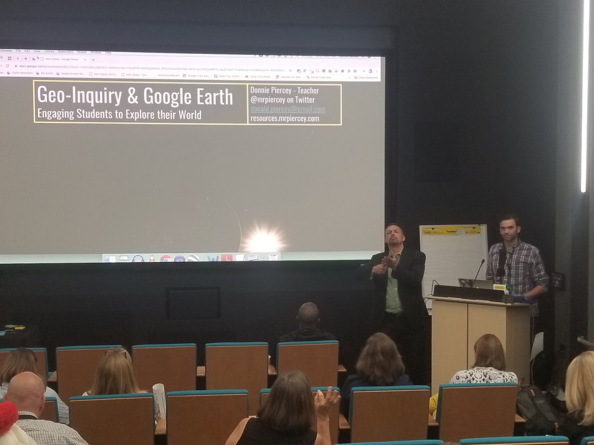 drvickip's tweet image. .@mrpiercEy has inspired me! Looking forward to learning about the Geo-Inquiry Process and how @PoudreSchools &amp;amp; @EaglesMiddle could engage with and use these resources. #NatGeoEdSummit