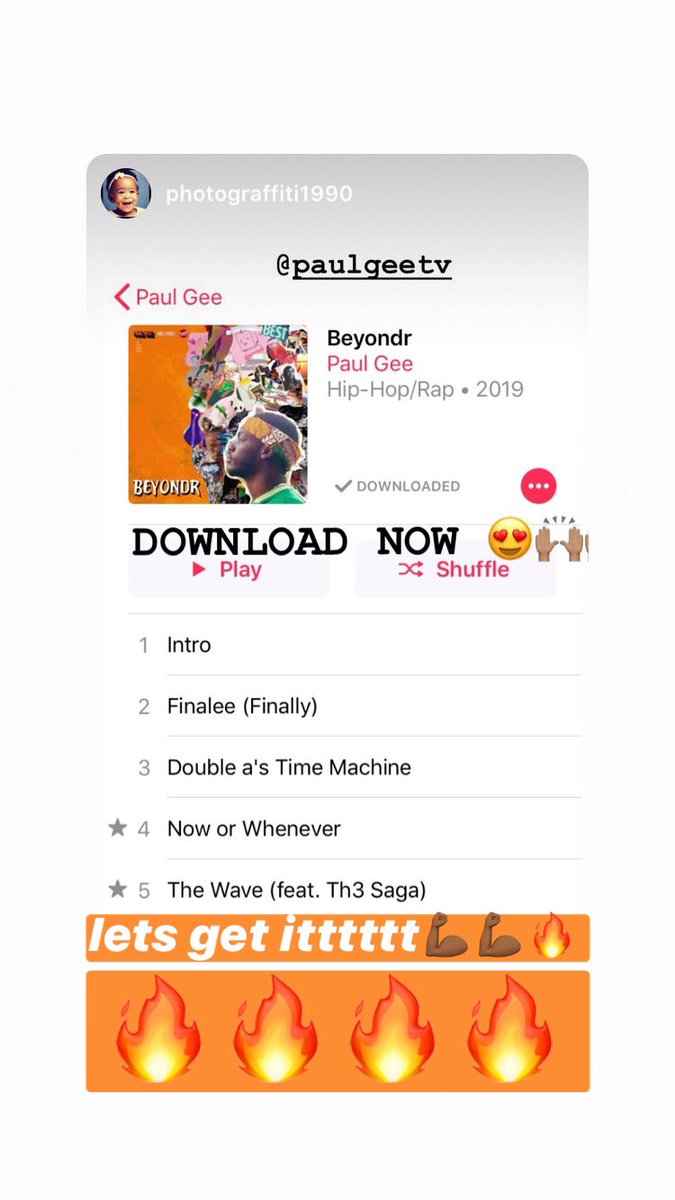PaulGeeTV's tweet photo. Ok we debut at #111 on #ITunesHipHop #ITunes chart!

Out of the thousands of albums in the world, I’m #Grateful but not satisfied we want more (ha)
IF you have ITUNES PLEASE
Leave a reviewpurchase or stream, and add some to a playlist now!
LOVE YALL AND THANK YALL !!
#PaulGee https://t.co/vpRNcu3ptI