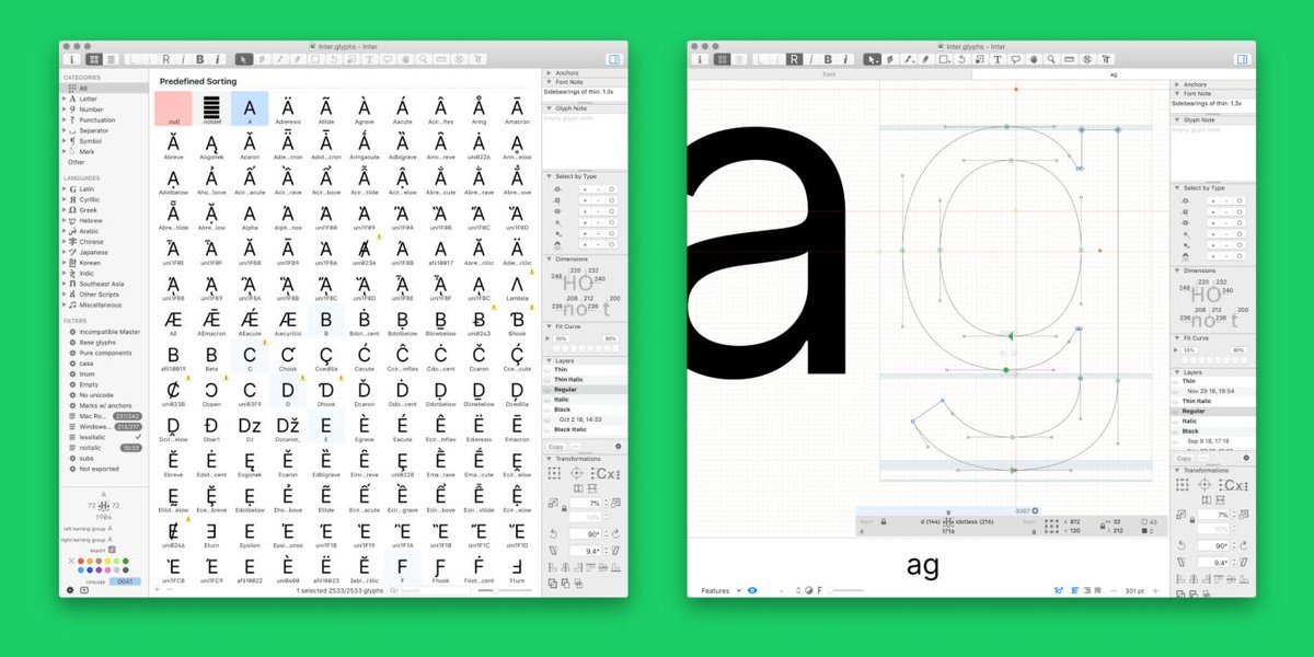 Figma Did You Know There Are Specific Tools For Designing Typefaces Apps Like Robofonteditor Glyphsapp Have Component Functionality So It S Easier To Make Adjustments Across An Entire Type System