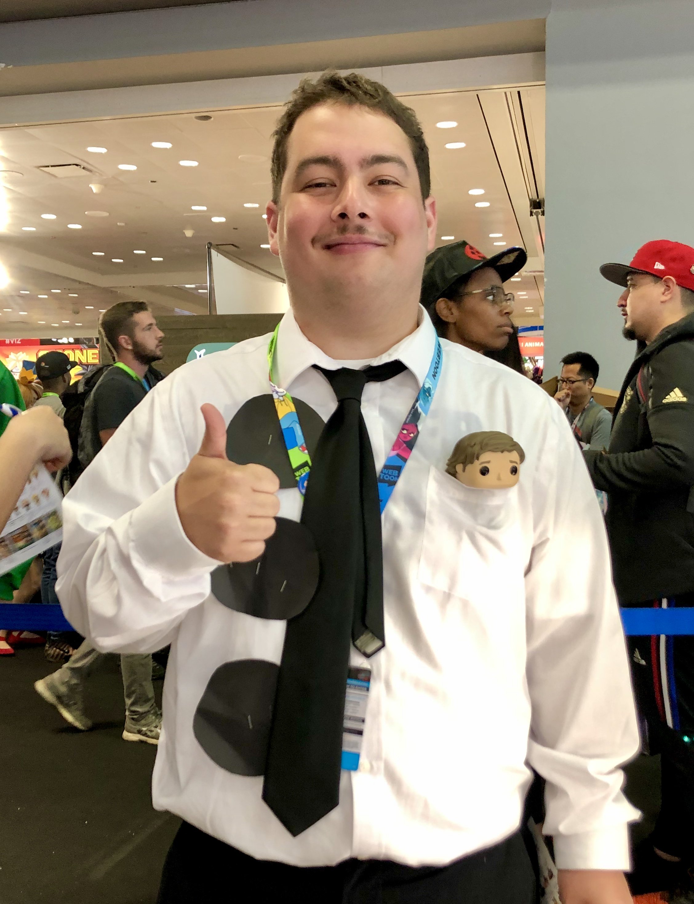 Three Hole Punch Jim cosplay at Rhode Island Comic Con 201…