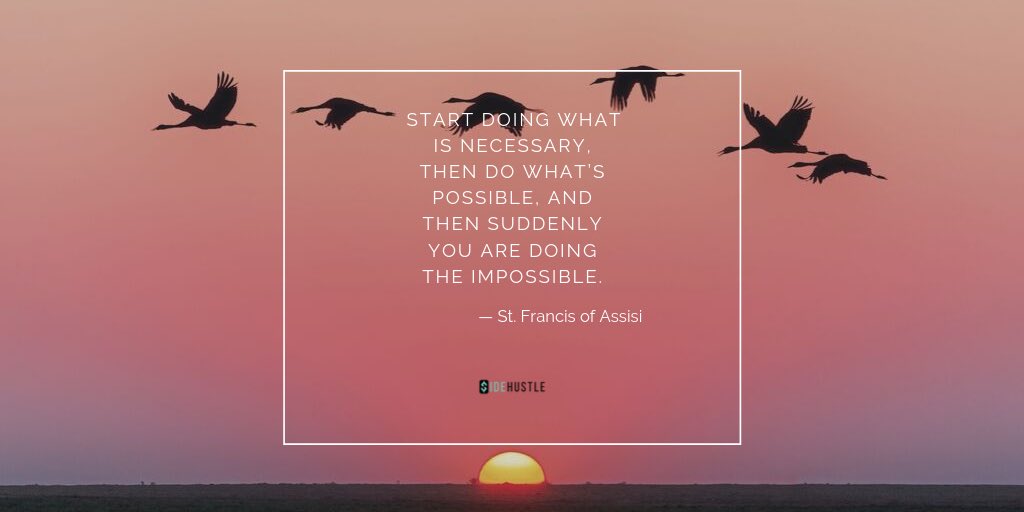 Happy Friday! Here’s a quick quote to send you into your weekend feeling inspired!

#sidehustle #tgif #quotes #stfrancisofassisi
