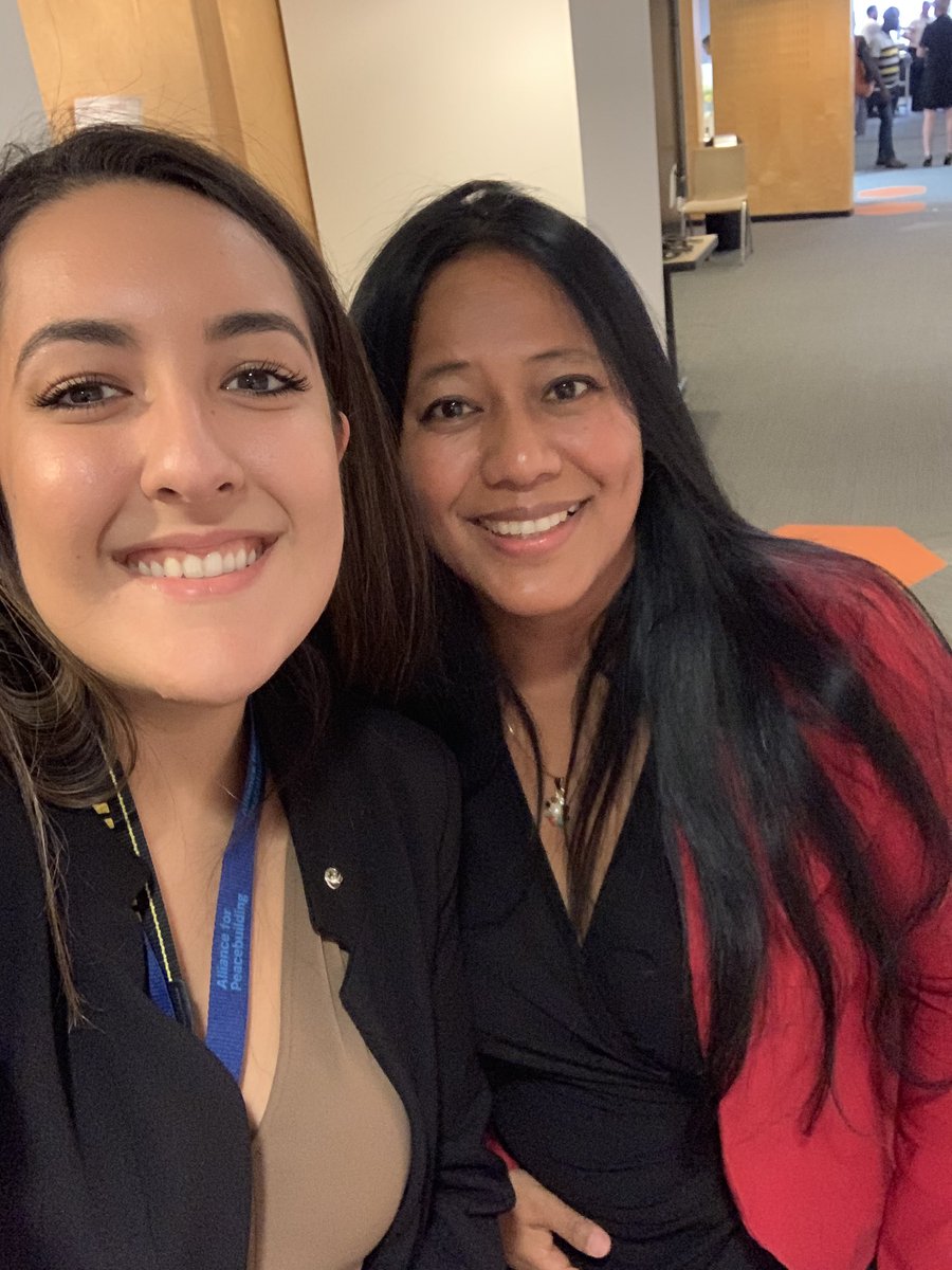 The best part of #PeaceCon2019 is meeting powerful and passionate peacebuilders like the lovely @BinaNepram. 

Because peace doesn’t just happen. We build it. #SeizingPeace @AfPeacebuilding