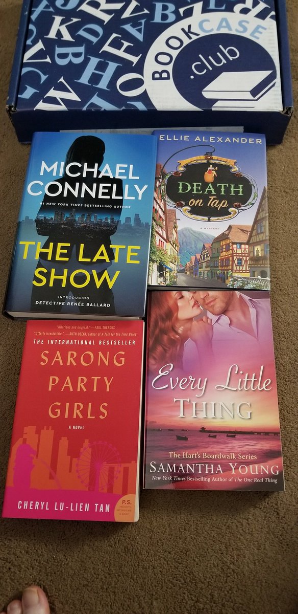 JerseyGirlBook's tweet photo. October's @bookcaseclub book box selections #BBCUNBOXING #Mystery #Thriller #Suspense #Romance #BookCaseClub https://t.co/SiXdpUkhRl