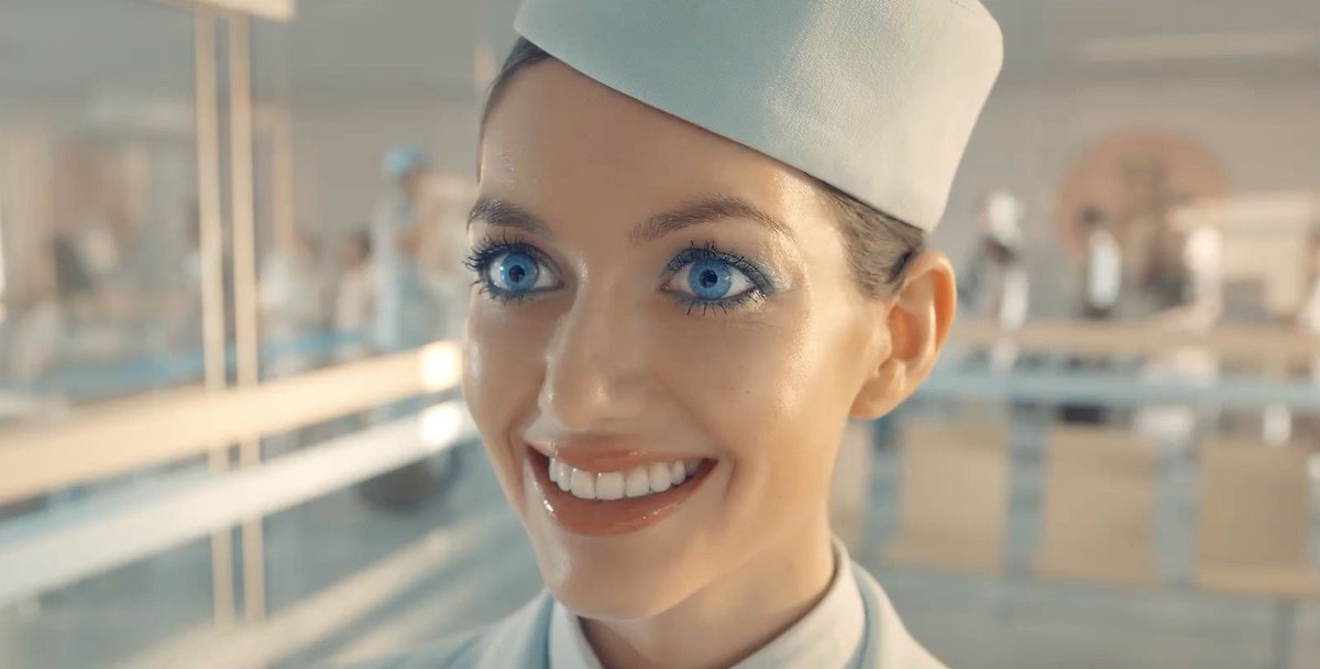 MusebyClio's tweet photo. Your next holiday shouldn't be Truman Show hell, says this creepy-cool ad: https://t.co/cG47jqBKF4 https://t.co/uk2YSOMj0e