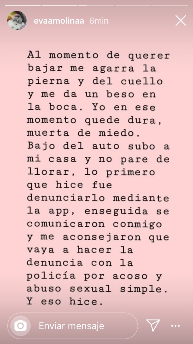 Aguscachono's tweet photo. Esto le paso a mi hermana en un  Uber @Uber_ARG .
Difundan así escarchamos a esta porqueria . https://t.co/YgIjI3lb9J