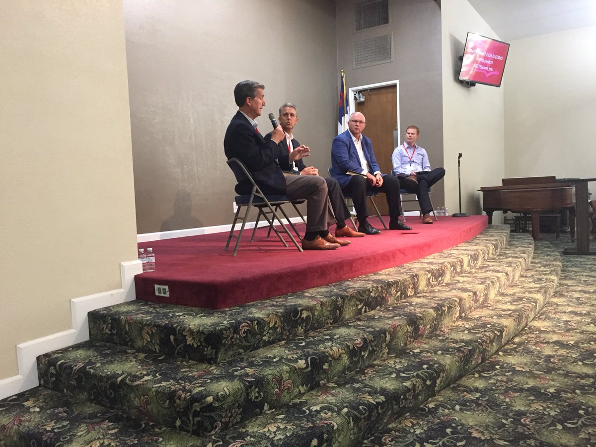 The first discussion panel of #STSummit19 regarding Standing Together for Sanctification.