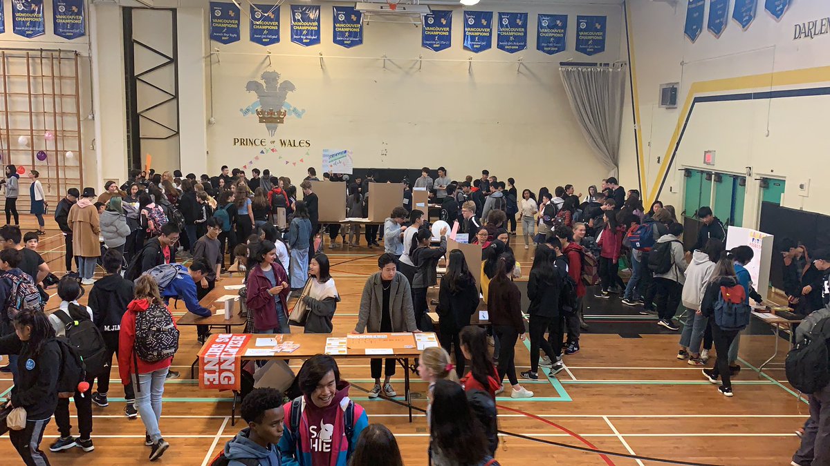 Clubs day in action.  Get out, sign up, get involved. Make the most of  your school experience #vsb39