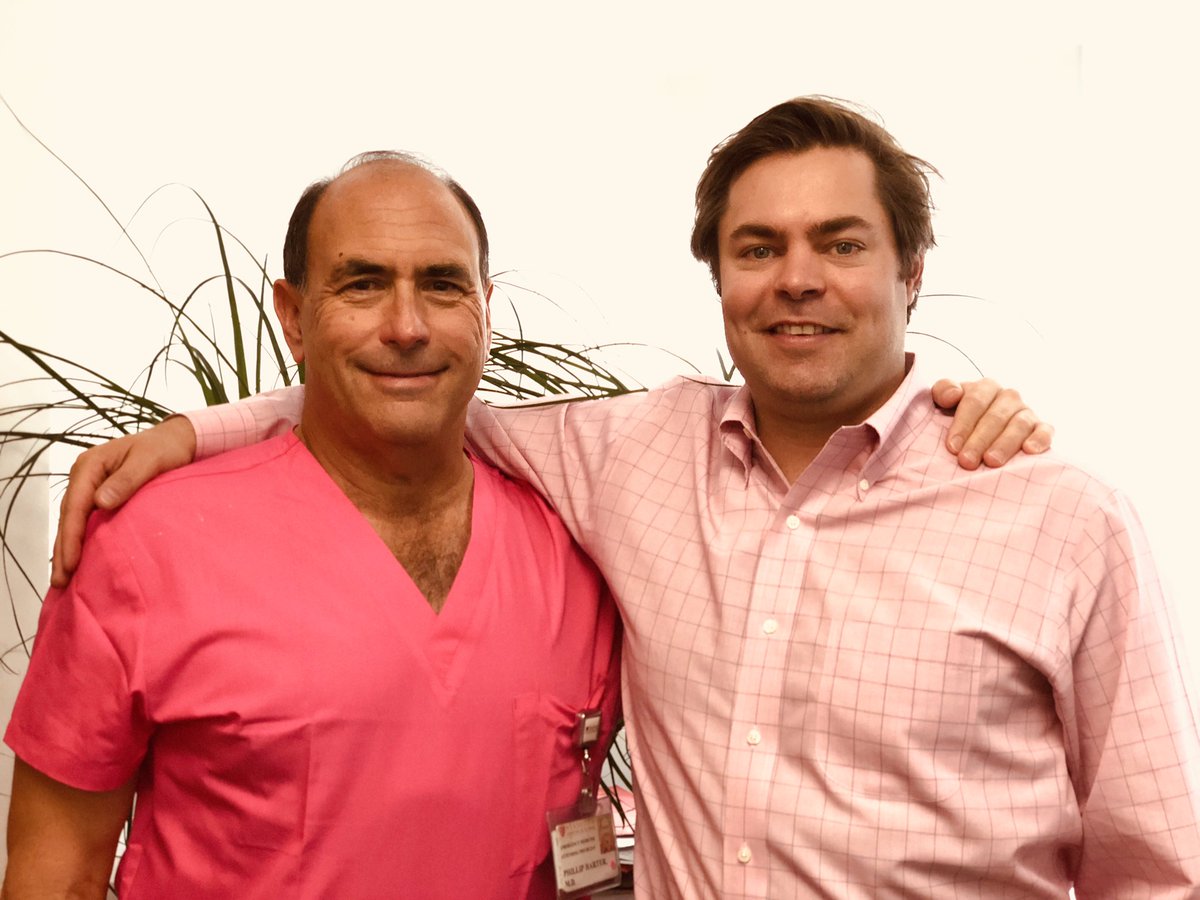 In honor of #breastcancerawarenessmonth <a href="/PMHarter/">Phillip Harter</a>  and <a href="/DocWagz/">Alexei Wagner MD, MBA</a> break out the pink. For all those in the fight, we are with you!