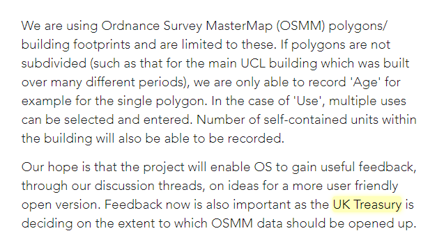 owenboswarva's tweet photo. A worthwhile project. Under current conditions re-use of the #opendata outputs will be hampered by @colouringlondon's reliance on building footprints from OS MasterMap as the base – but it's not like they had an open alternative. #GeospatialCommission #geospatial #deriveddata https://t.co/uEj8NgVEy1