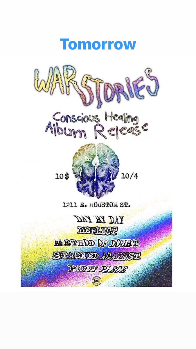 warstories.lnk.to/ConsciousHeali… 

Out now on all streaming platforms! 

CATCH US TONIGHT AT VIBES!! DOORS AT 8 Pm