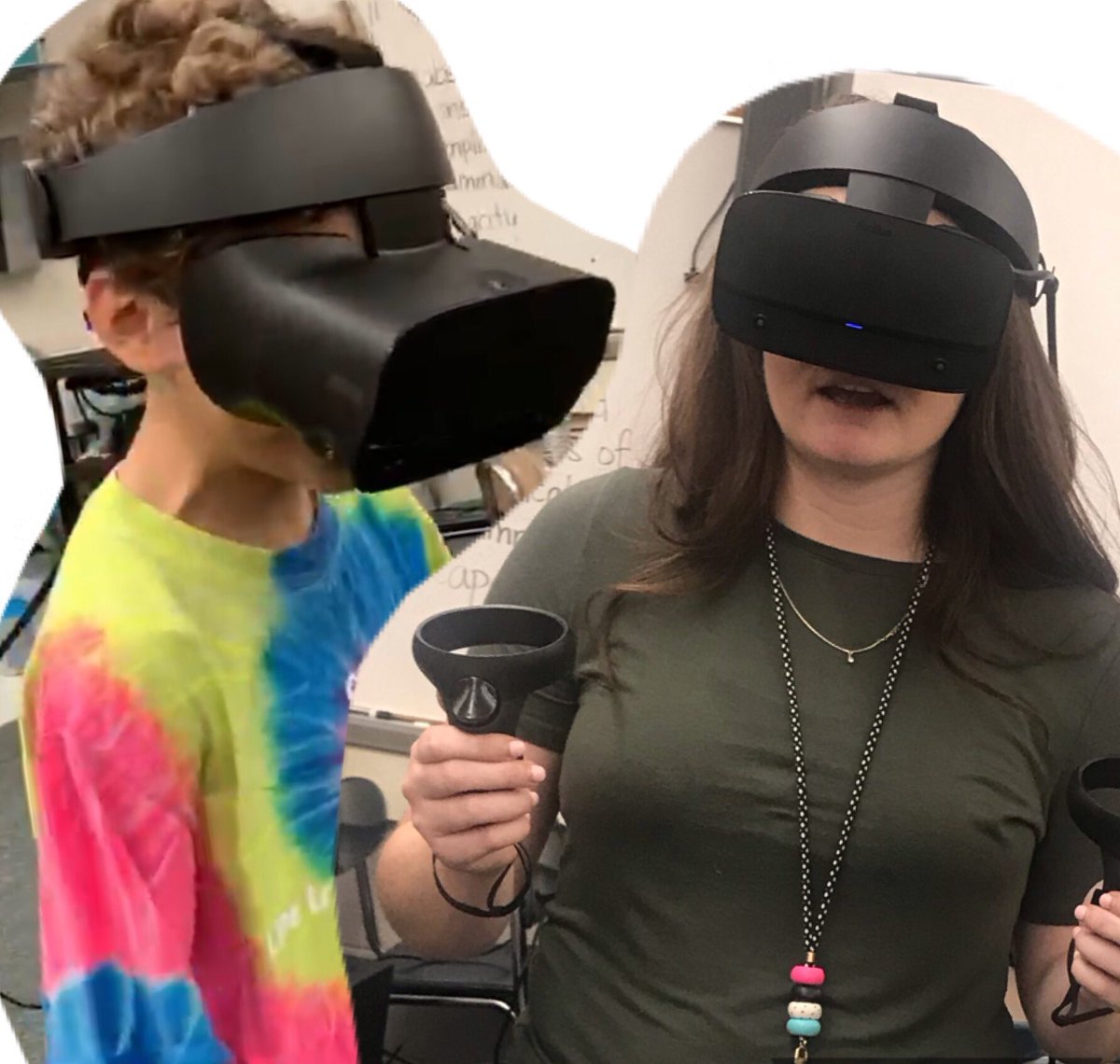 CombsLeaders's tweet photo. Anyone else take Apollo 11 to the moon today? 💁🏼♀️We did. #WeAreCombs #VRrocks @CombsCatchUp @ToolenTweets @wcpssmagnets @WCPSS @CentralWCPSS @NASA https://t.co/hyzbD3OD1S